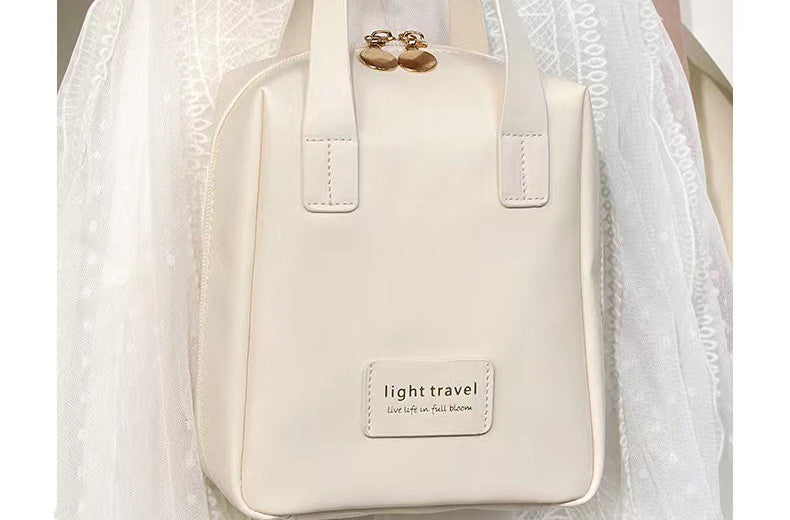 Shell Shape PU Leather Cosmetic Bag