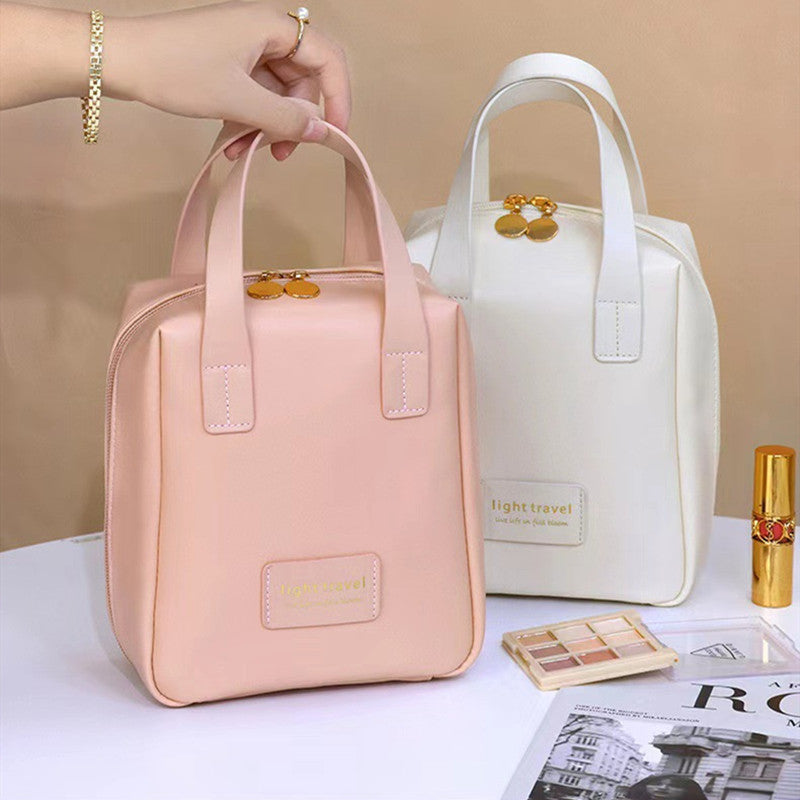 Shell Shape PU Leather Cosmetic Bag